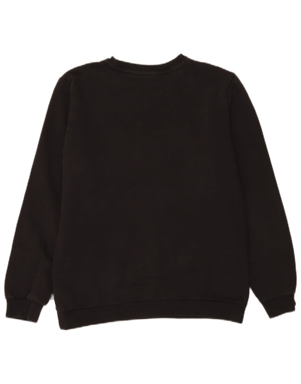Puma Boys Graphic Sweatshirt Jumper 15-16 Anos Preto Algodão