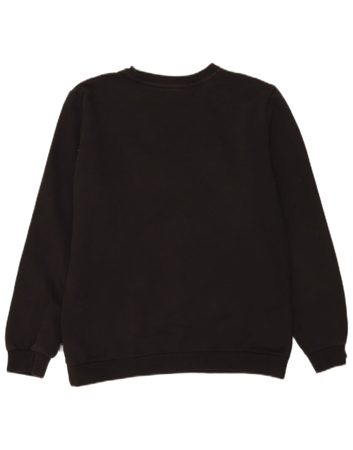 Puma Boys Graphic Sweatshirt Jumper 15-16 Anos Preto Algodão