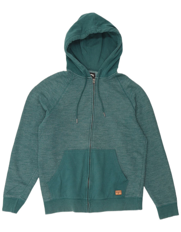 Suéter masculino Billabong com capuz e zíper XL algodão verde