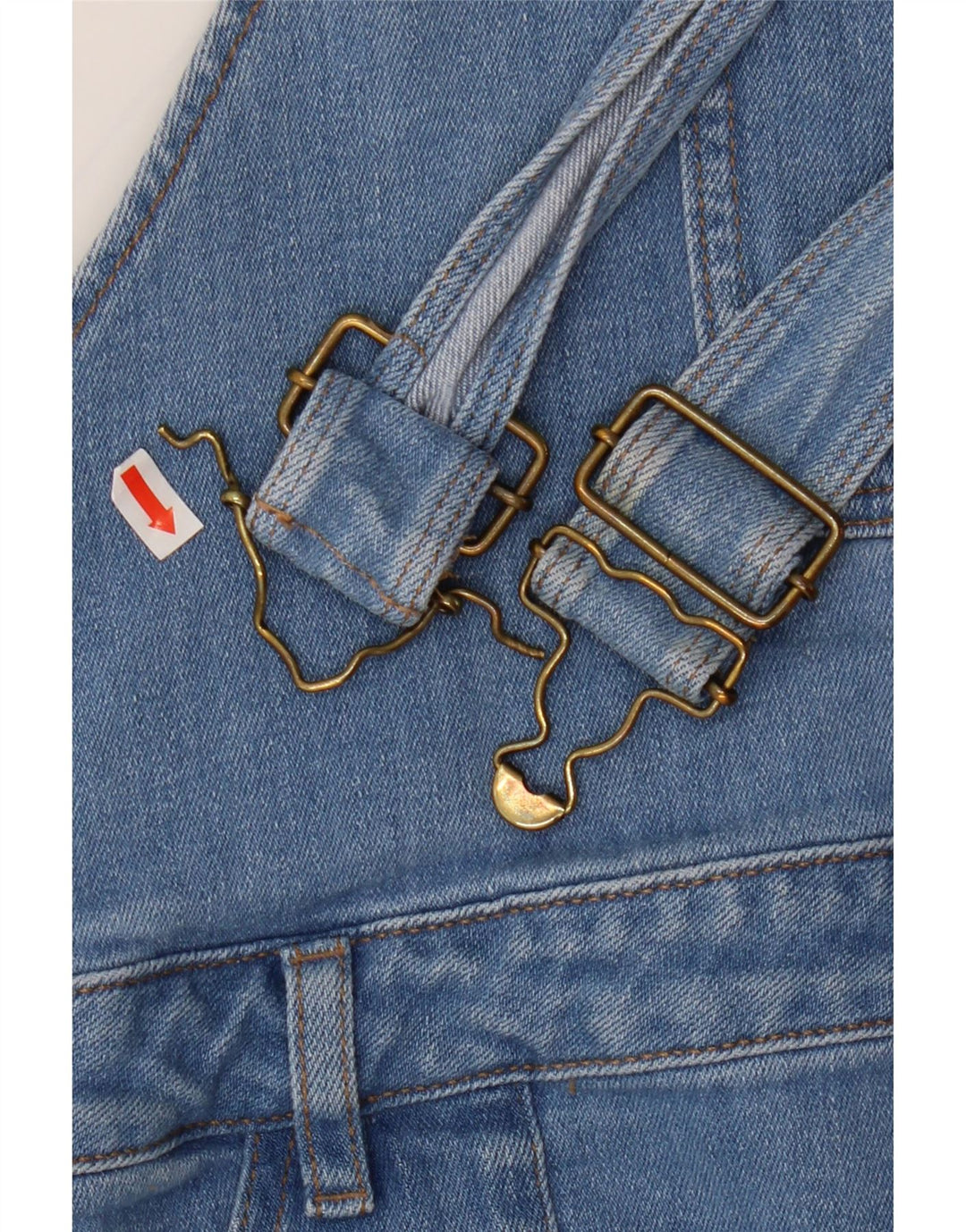 Macacão feminino Fat Face Tapered Jeans UK 24 4XL W48 L25 algodão azul