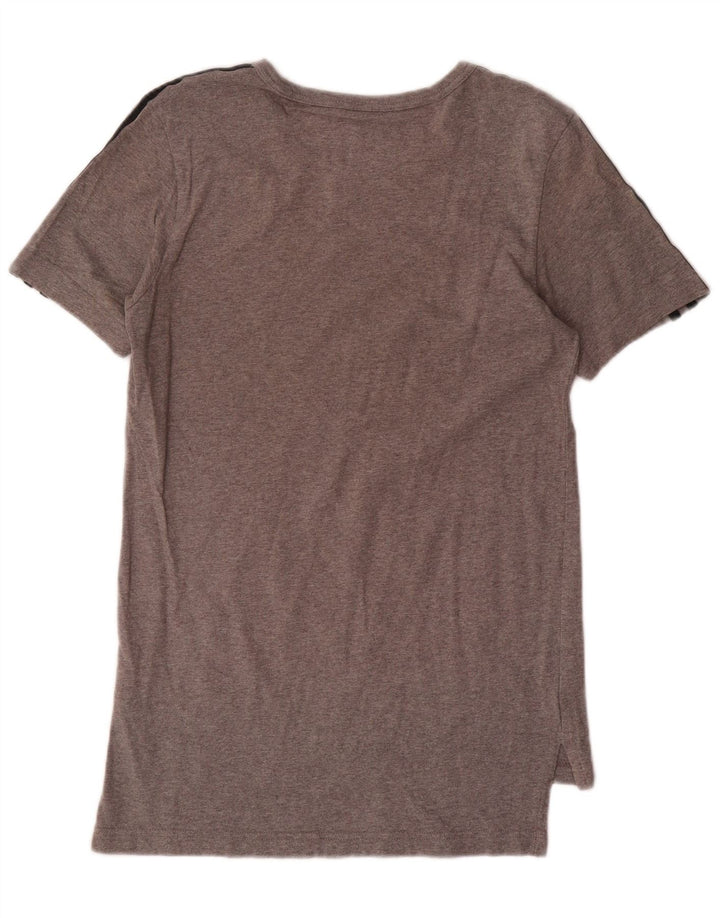Adidas Mens Camiseta Top XS Algodão Cinza