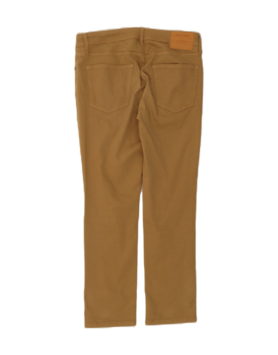 JACK & JONES Mens Slim Casual Trousers W32 L30 Brown Cotton Vintage Jack & Jones and Second-Hand Jack & Jones from Messina Hembry 