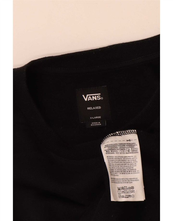 Vans Masculino Relaxed Graphic Moletom Jumper XL Preto Algodão