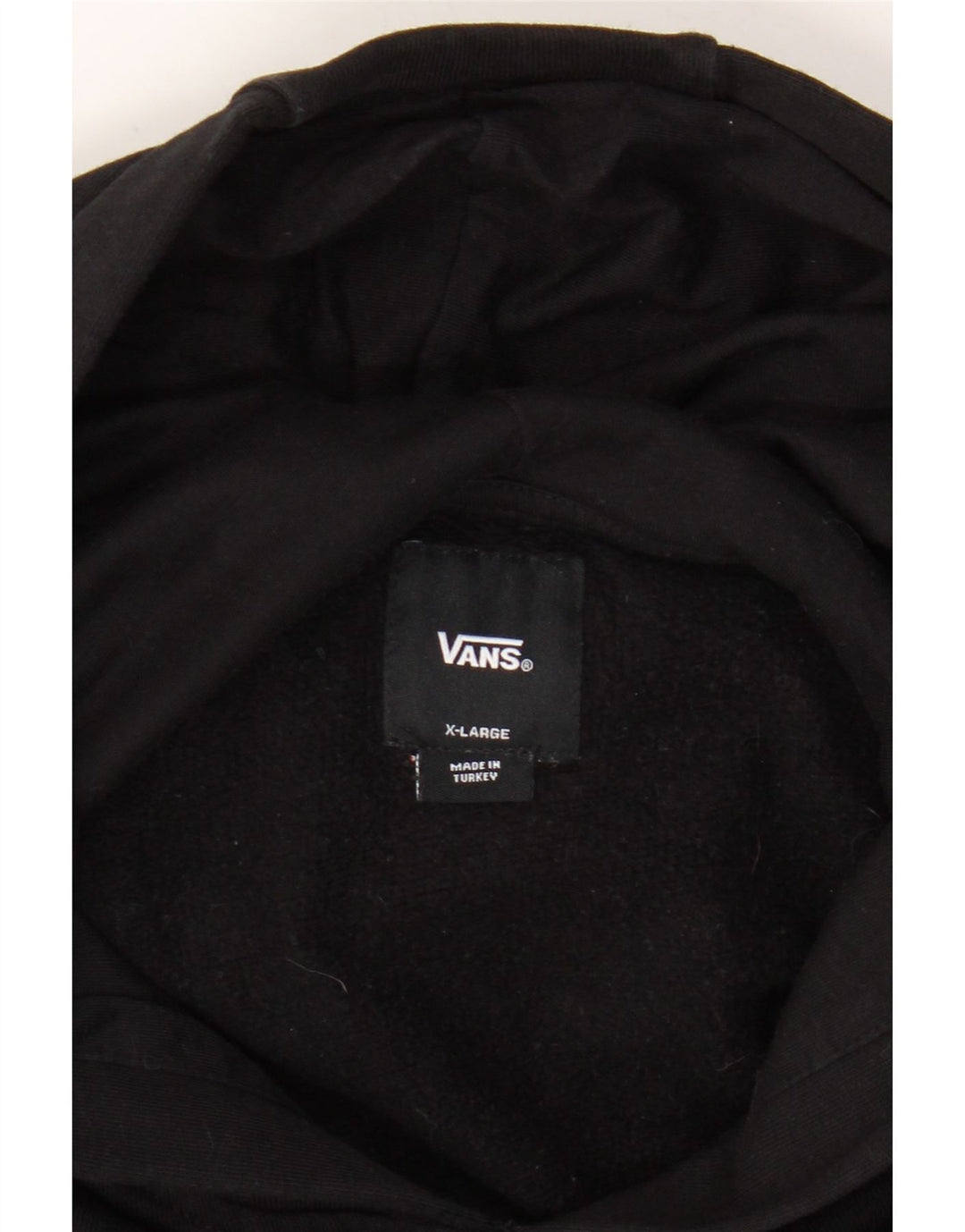 VANS Womens Graphic Hoodie Jumper UK 18 XL Black Cotton Vintage Vans and Second-Hand Vans from Messina Hembry 