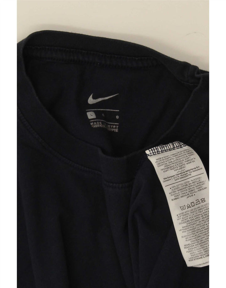 Camiseta masculina Nike grande algodão azul marinho