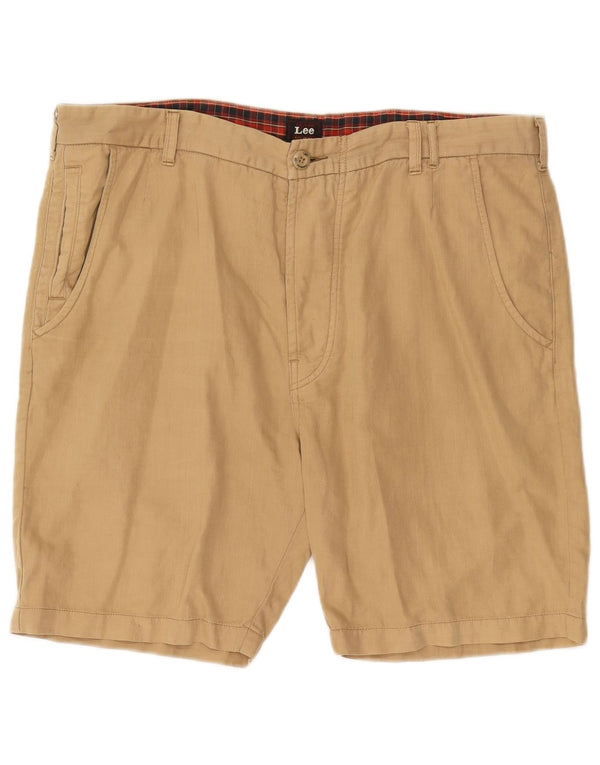 Lee Mens Chino Shorts W38 XL Algodão Bege