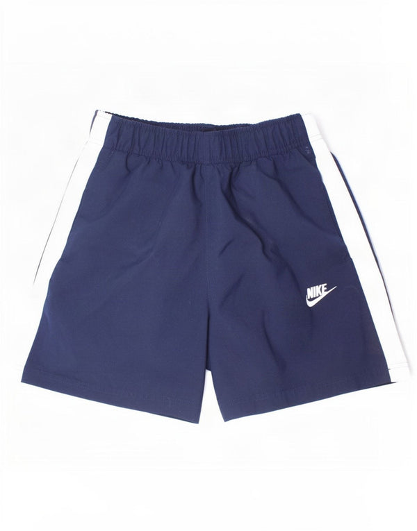 Shorts esportivos masculinos Nike 13-14 anos XL azul marinho colorblock poliéster