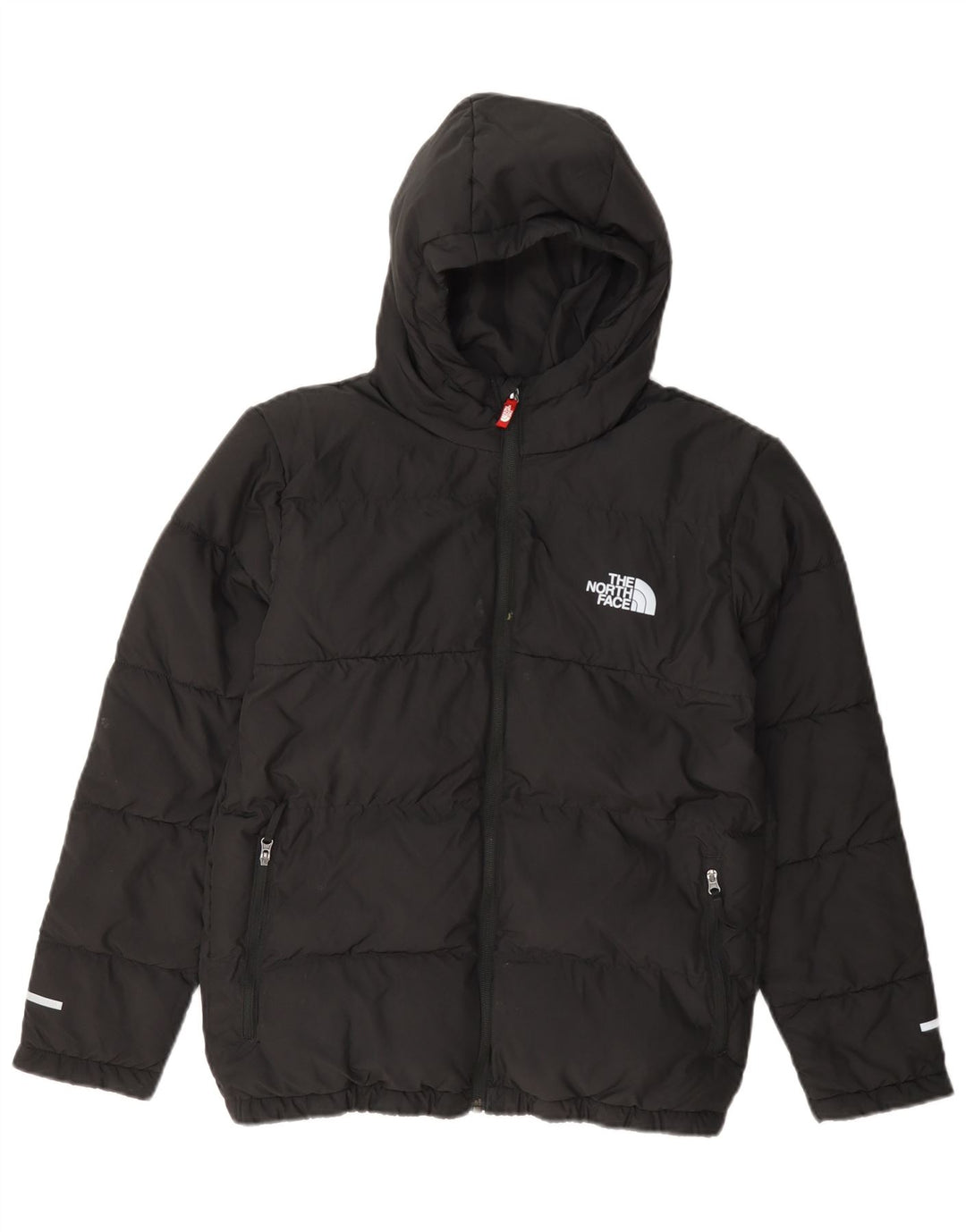 Casaco acolchoado com capuz The North Face Boys 14-15 anos XL preto poliéster
