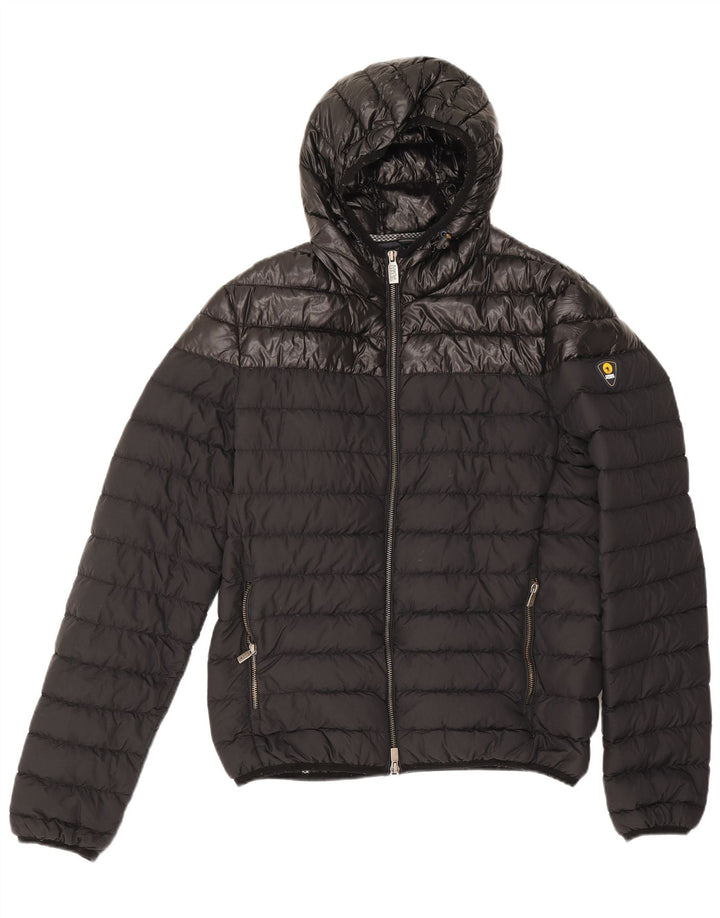 Jaqueta masculina acolchoada com capuz Ciesse Piumini UK 40 médio preto