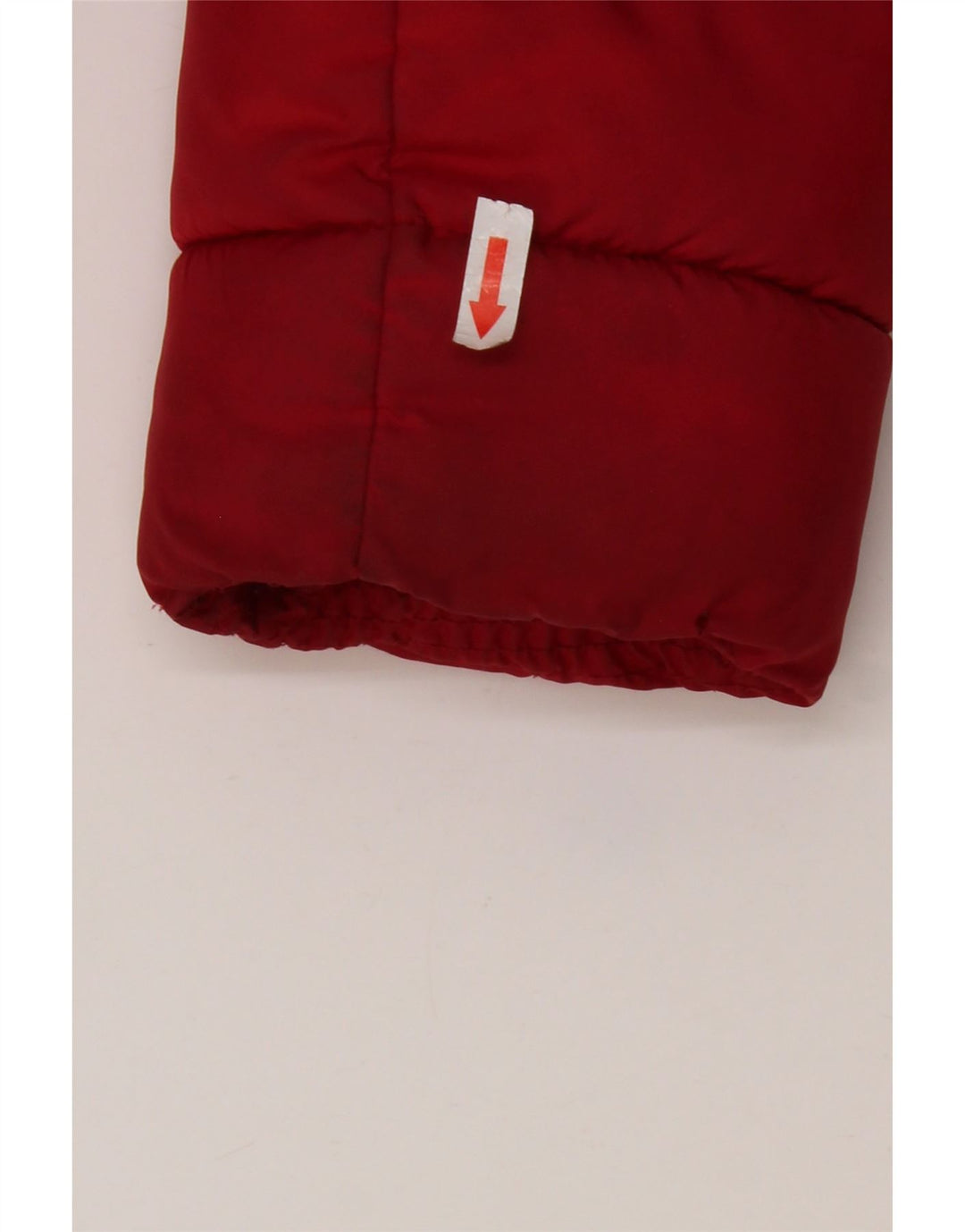 Jaqueta acolchoada com capuz gráfico Jordan Boys 8-9 anos pequeno colorblock vermelho