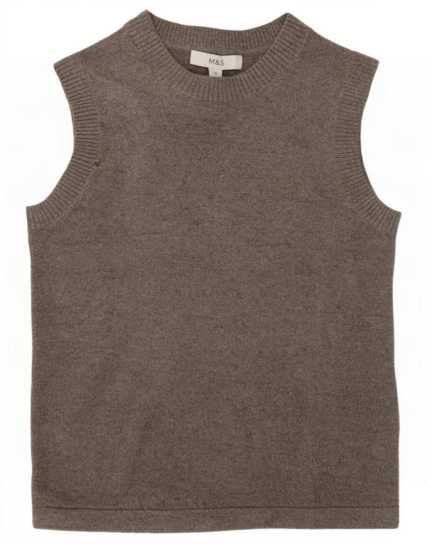 Regata feminina Marks & Spencer com colete UK 6 XS poliéster cinza