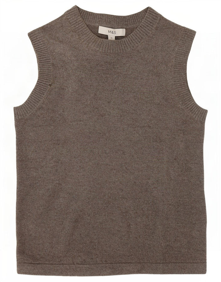 Regata feminina Marks & Spencer com colete UK 6 XS poliéster cinza