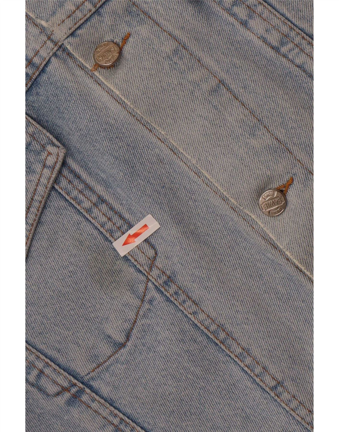 Jaqueta jeans masculina vintage UK 40 grande azul