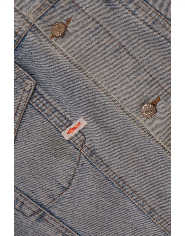 Jaqueta jeans masculina vintage UK 40 grande azul