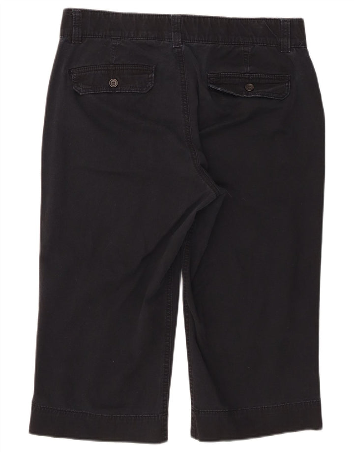 Bermuda feminina Dockers US 10 grande W32 azul marinho algodão