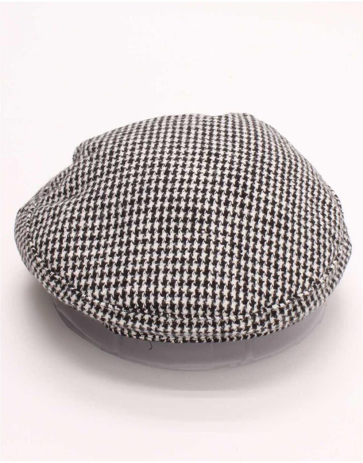 Zara Boné Newsboy Feminino Pequeno Preto Houndstooth