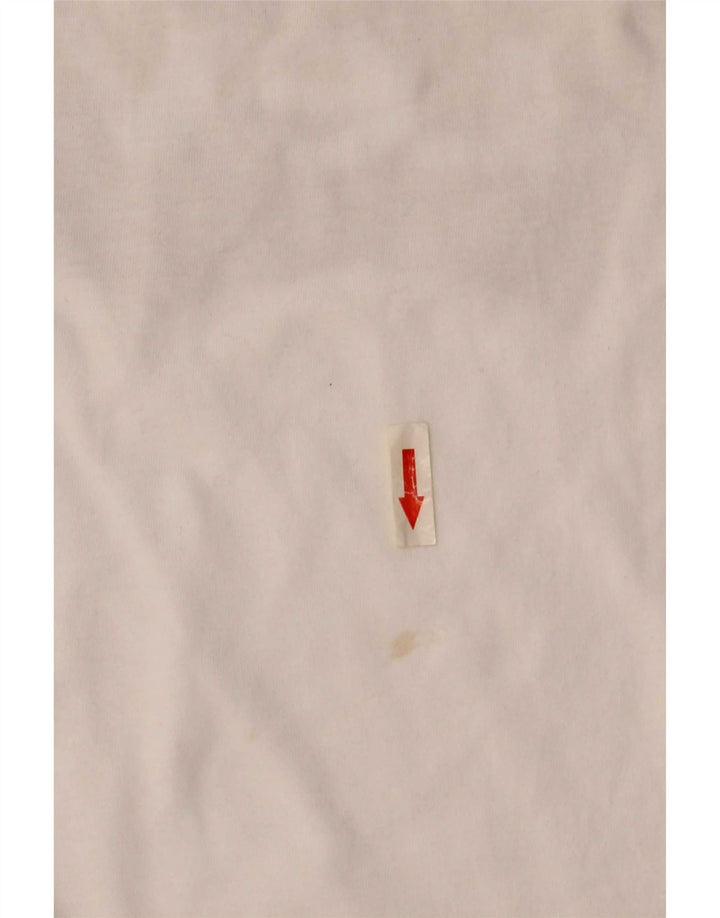 Camiseta feminina gráfica Levi's UK 10 pequena branca