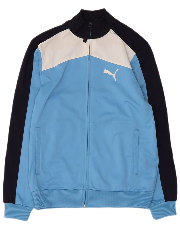 Jaqueta Puma Meninas Treino Top 11-12 Anos Azul Colorblock Poliéster