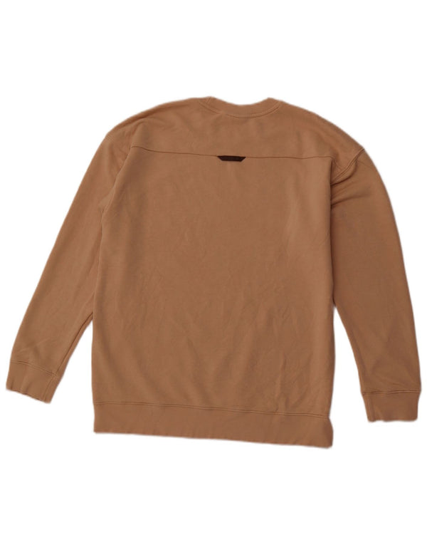 ADIDAS Mens Graphic Sweatshirt Jumper Médio Marrom Algodão Esportivo