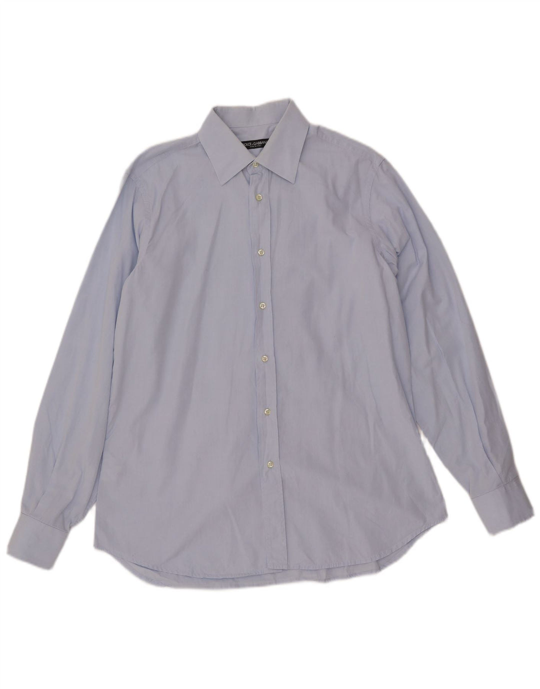 Camisa masculina DOLCE & GABBANA tamanho 16 41 grande algodão azul