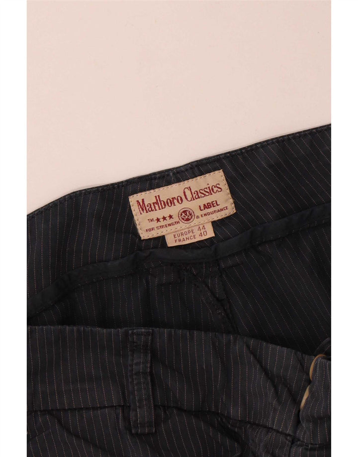 Calça casual feminina Marlboro Classics EU 40 Médio W32 L33 Azul marinho