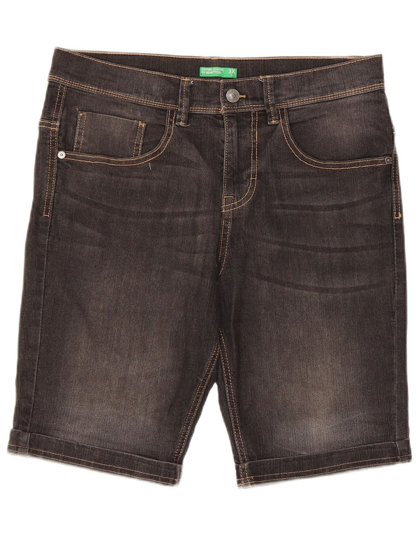 Shorts jeans masculino Benetton W32 médio preto