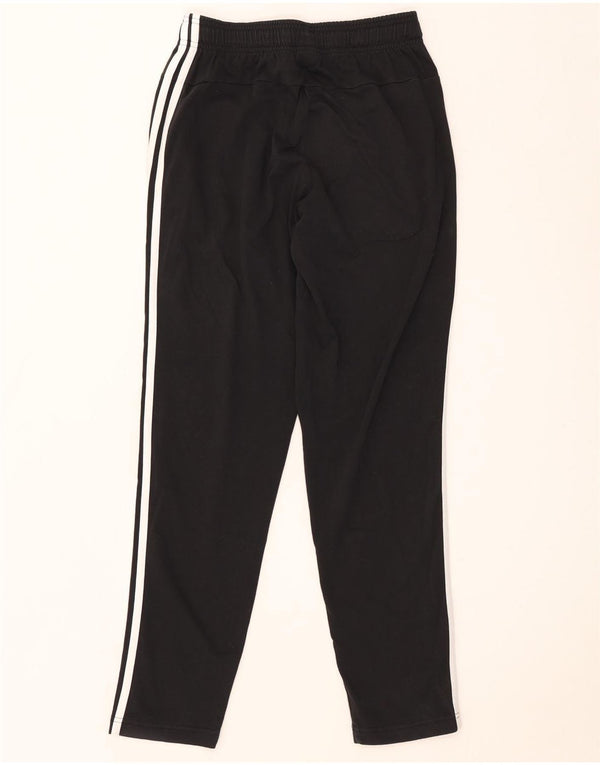 Calça de treino masculina Adidas pequena de algodão preto