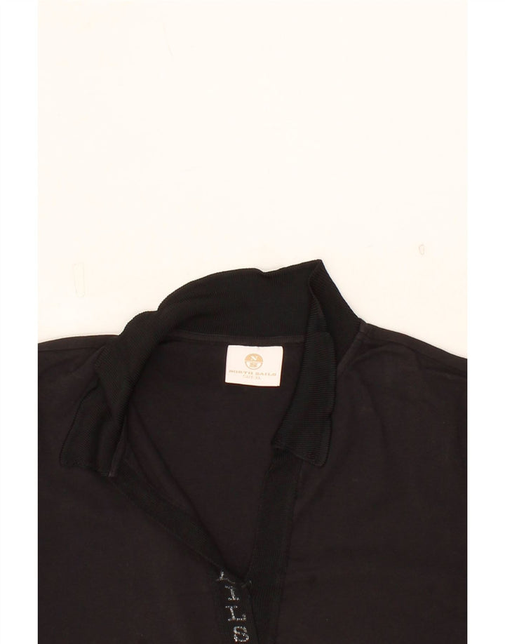 NORTH SAILS Womens Polo Shirt UK 18 XL Black Cotton Vintage North Sails and Second-Hand North Sails from Messina Hembry 
