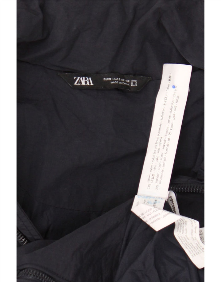 Jaqueta bomber masculina Zara UK 36 pequena azul marinho nylon
