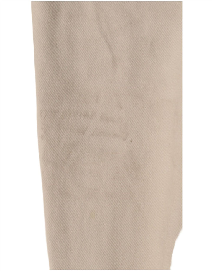 Calça jeans feminina Americanino cintura alta cônica W28 L28 off white clássica