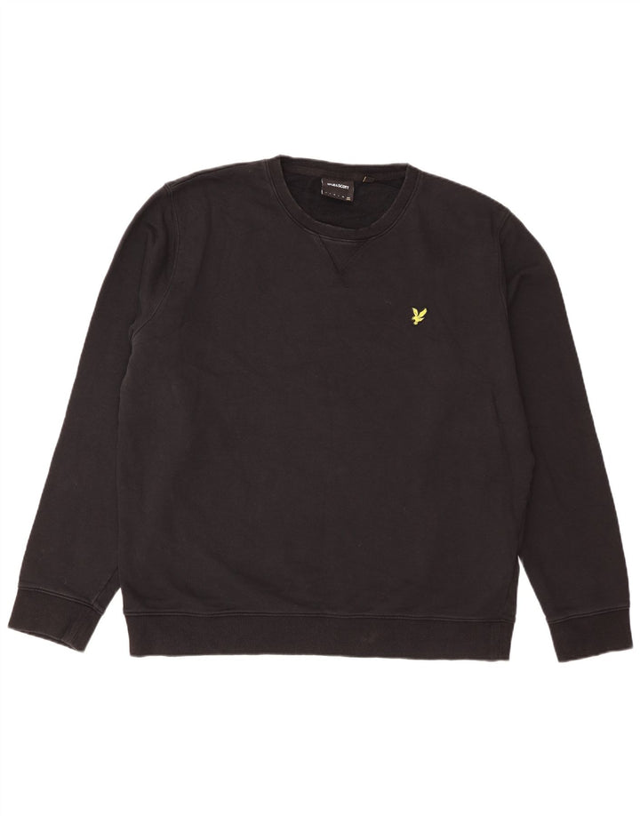Lyle & Scott moletom masculino jumper 2XL algodão preto