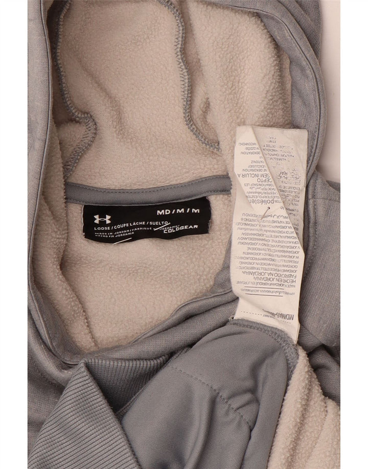 Under Armour feminino gráfico moletom com capuz Reino Unido 14 poliéster cinza médio