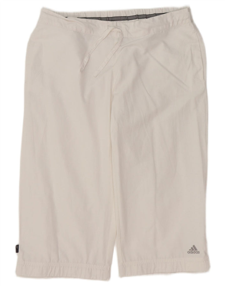 Bermuda Feminina Adidas UK 12 Médio W32 Algodão Branco