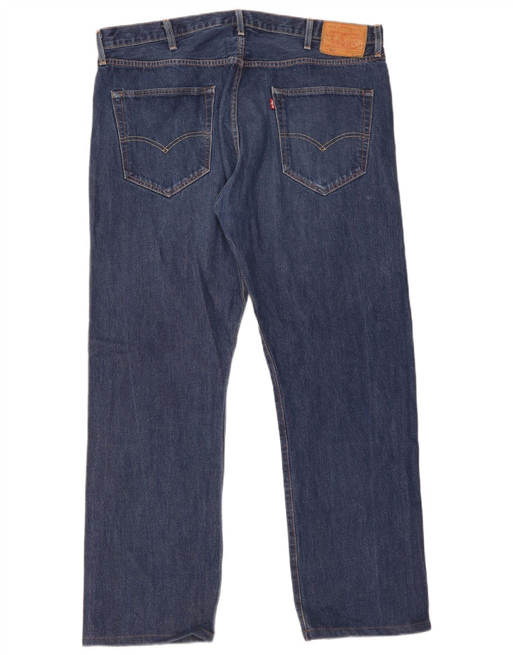 Levi's Masculino 501 Straight Jeans W40 L32 Azul Algodão