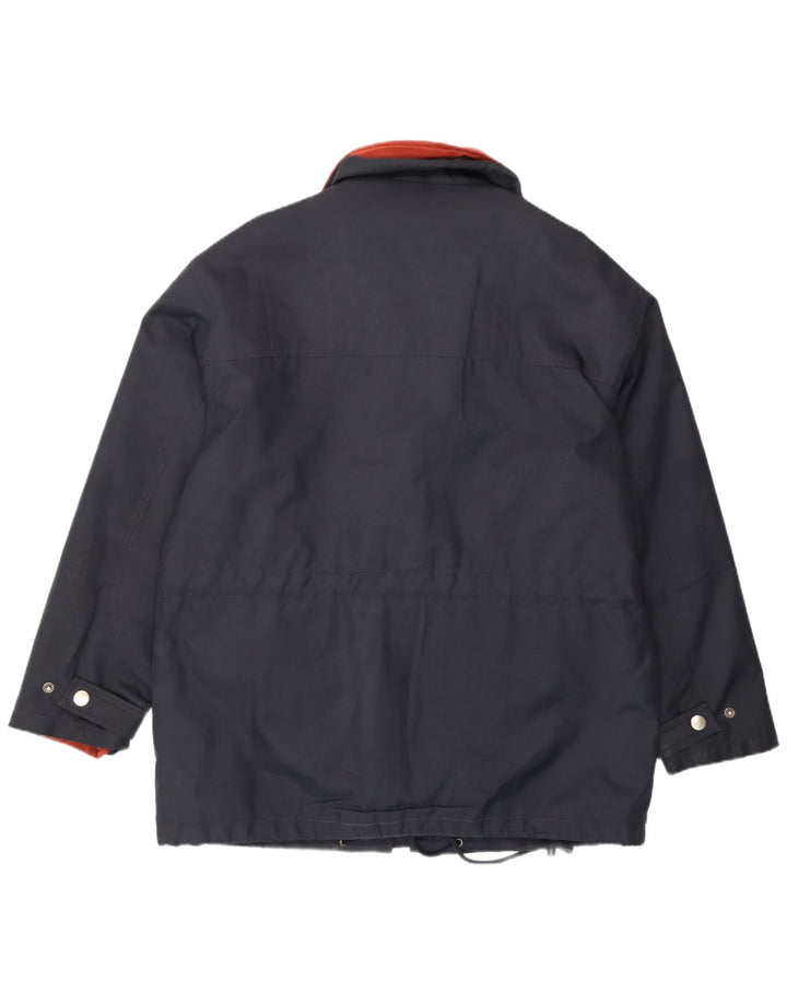 Jaqueta corta-vento masculina Lotto UK 42 XL azul marinho poliamida