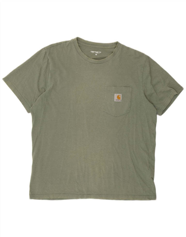 Camiseta masculina Carhartt de algodão verde médio