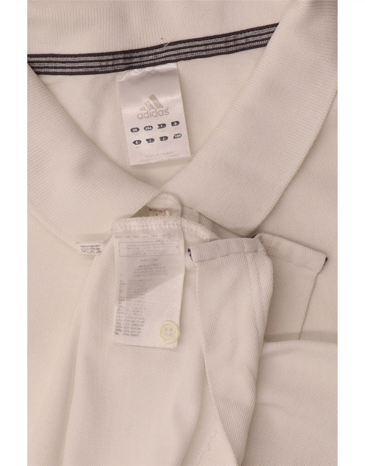 ADIDAS Womens Polo Shirt UK 20 2XL White Cotton Vintage Adidas and Second-Hand Adidas from Messina Hembry 