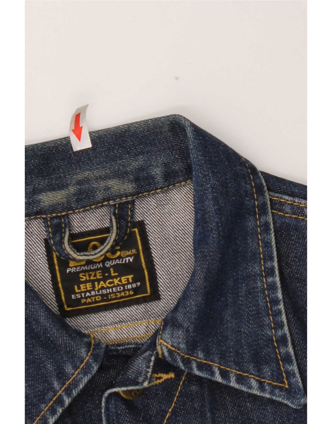 Jaqueta jeans feminina Lee UK 14 grande algodão azul