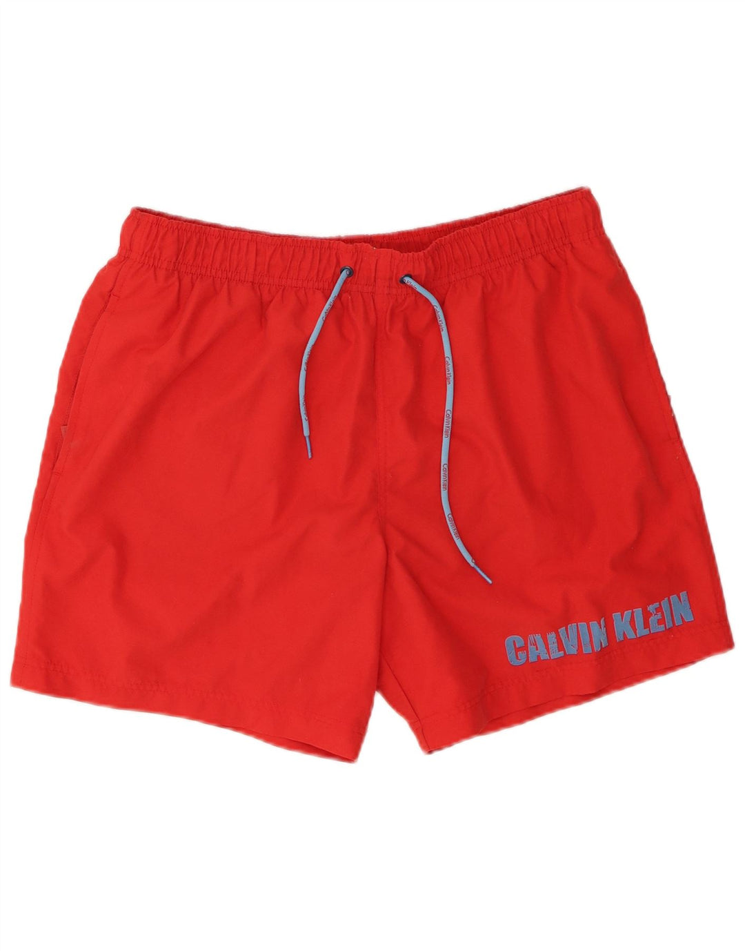 CALVIN KLEIN Calção de banho masculino gráfico grande poliéster vermelho
