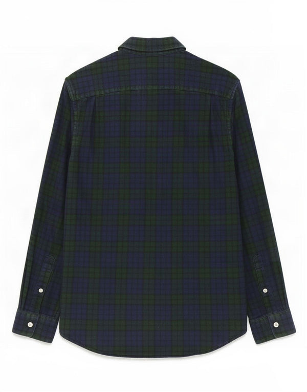 Camisa masculina de flanela Jack Wills pequena algodão azul marinho