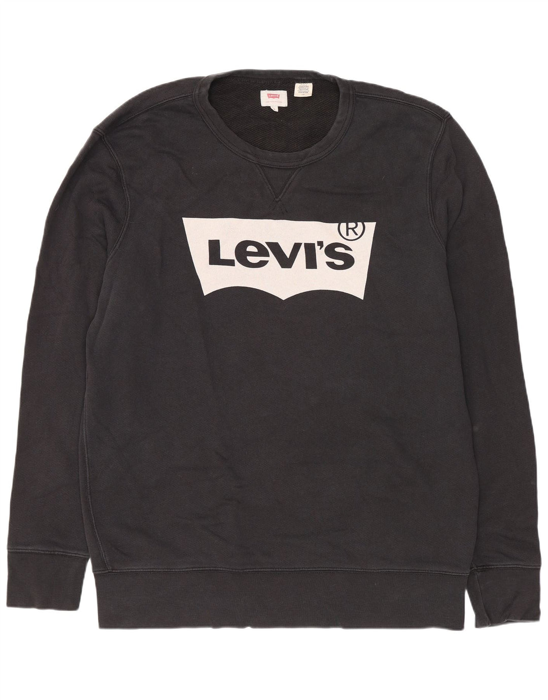 Moletom masculino Levi's Graphic Regular Fit grande algodão preto