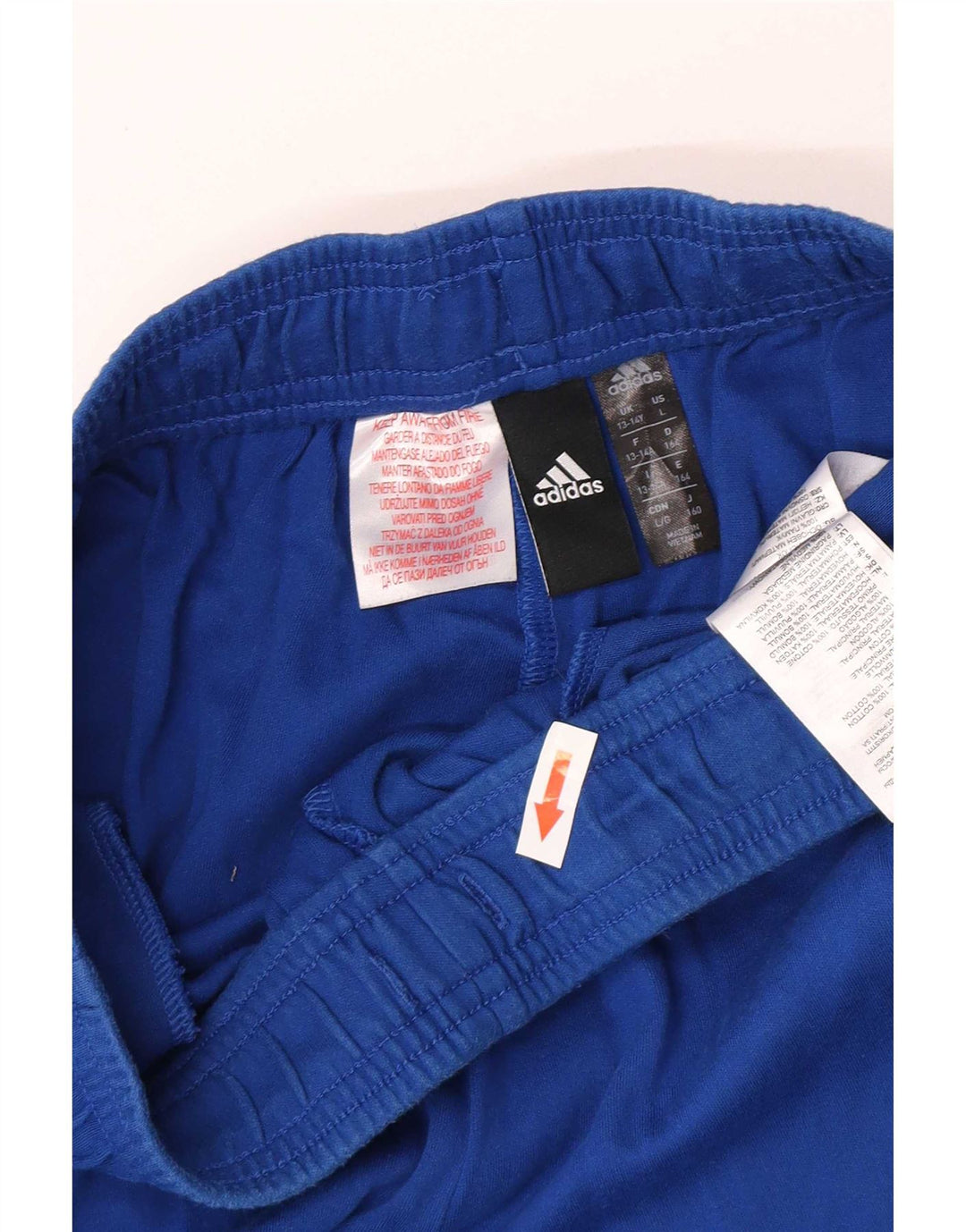 Calças de treino Adidas Menino 13-14 Anos Azul Algodão