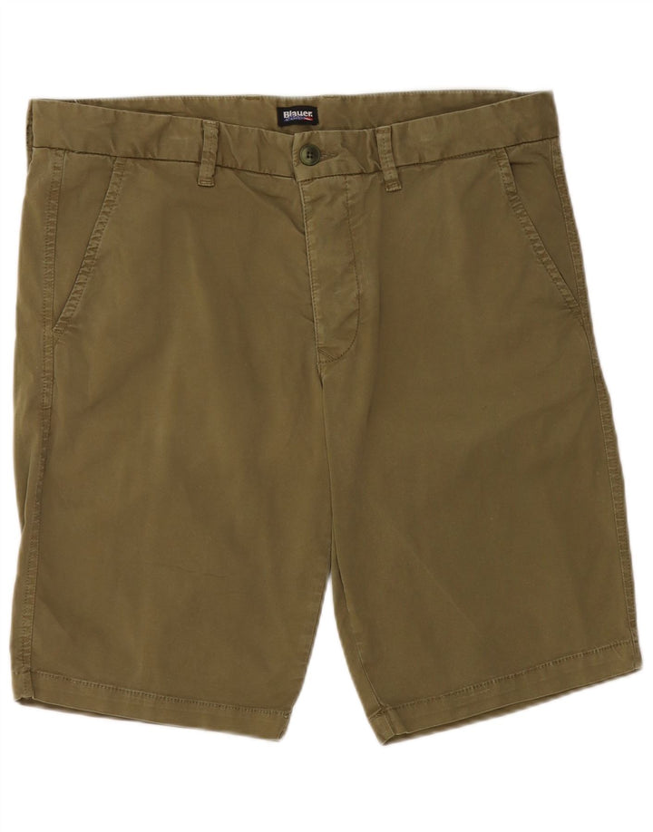 Shorts Chino Masculino Blauer W33 Algodão Cáqui Médio