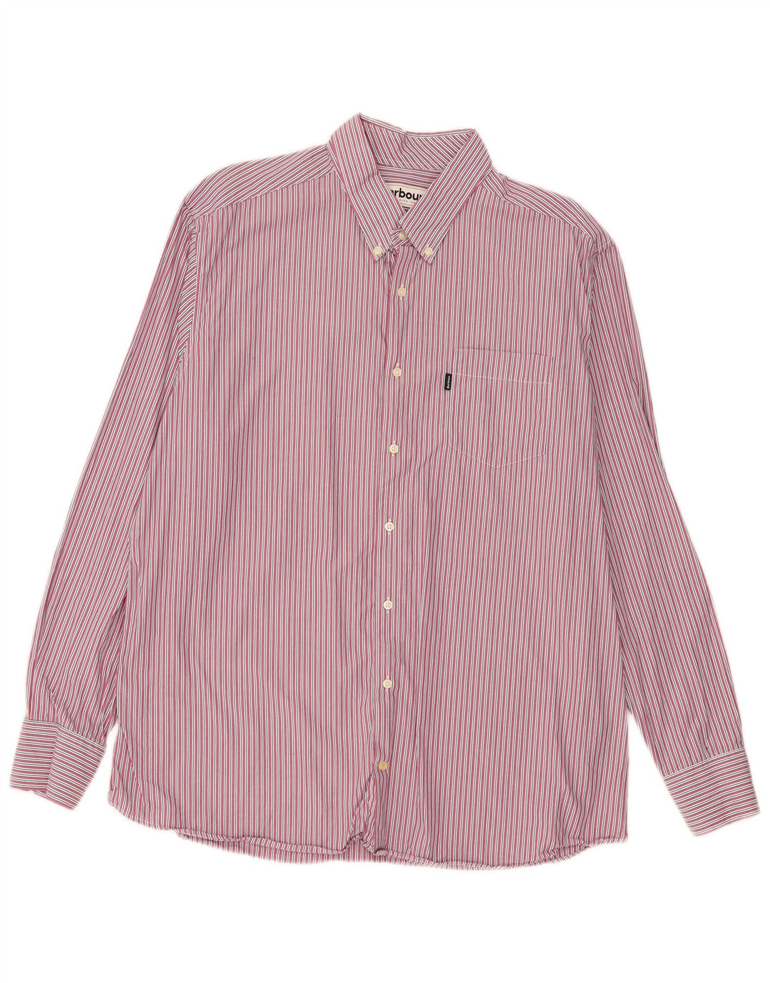 Camisa masculina Barbour sob medida 2XL listrada rosa