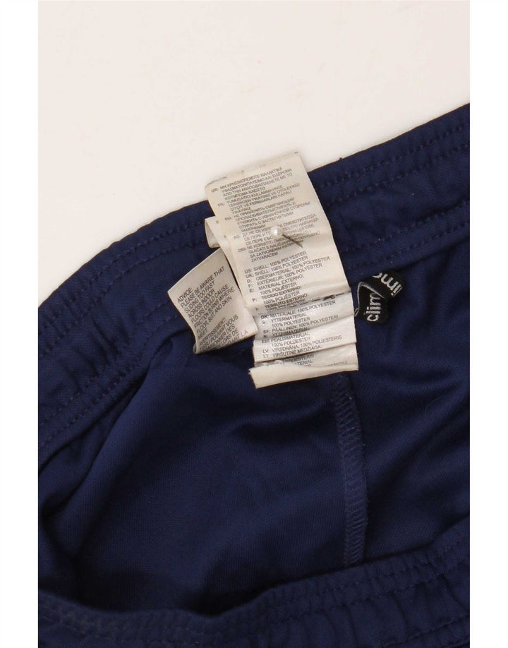 Calça de treino masculina Adidas Climacool grande bloco colorido azul marinho