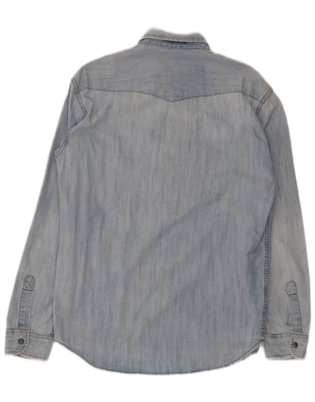 Camisa jeans masculina Carrera algodão azul médio