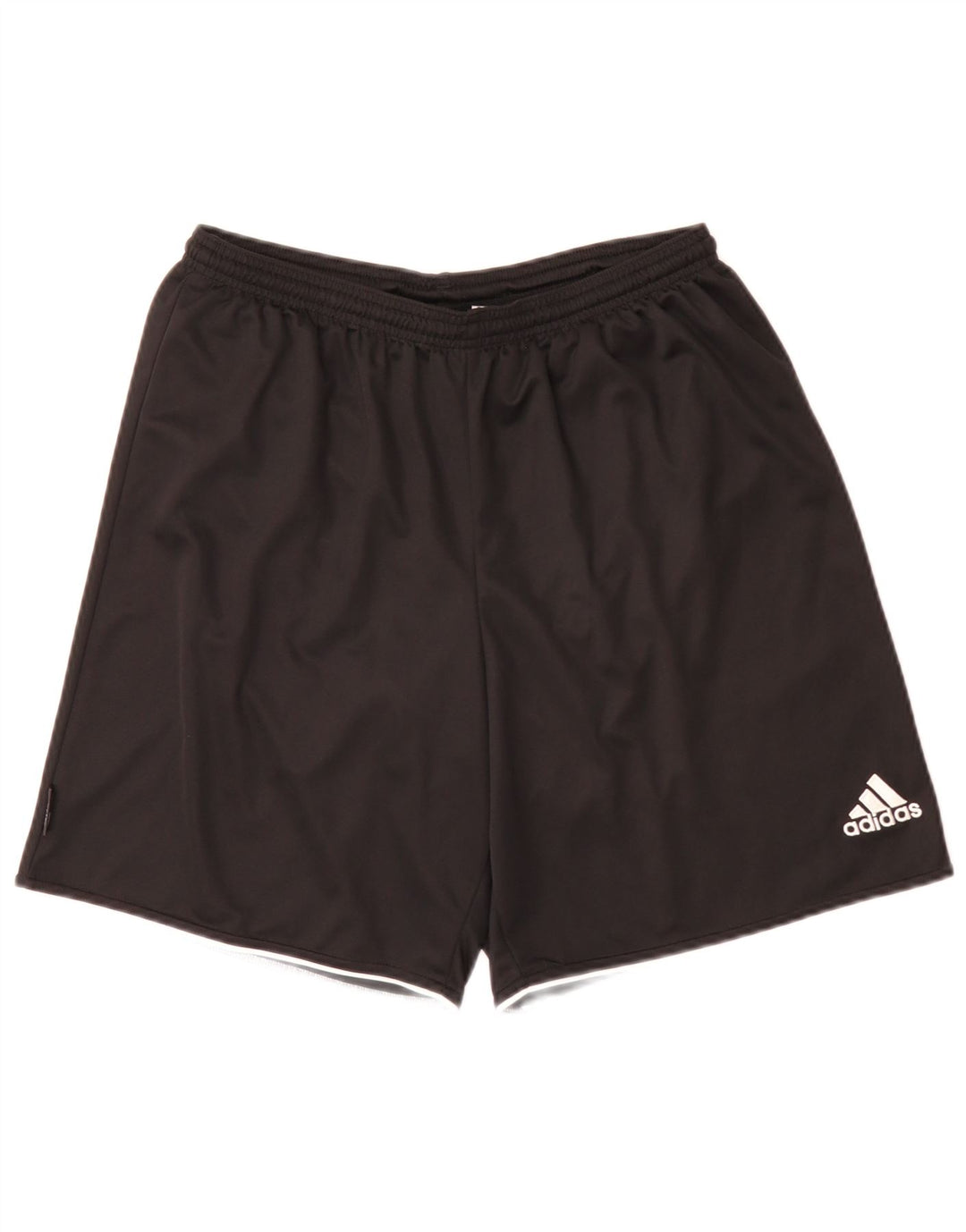 Shorts esportivos masculinos Adidas grande poliéster preto