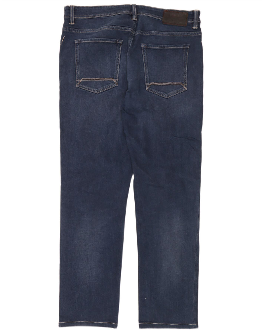 Calça jeans reta masculina Timberland W35 L32 azul algodão