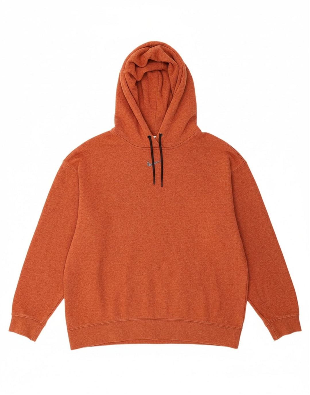 NIKE Mens Hoodie Jumper Pequeno Algodão Laranja