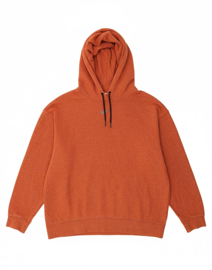 NIKE Mens Hoodie Jumper Pequeno Algodão Laranja